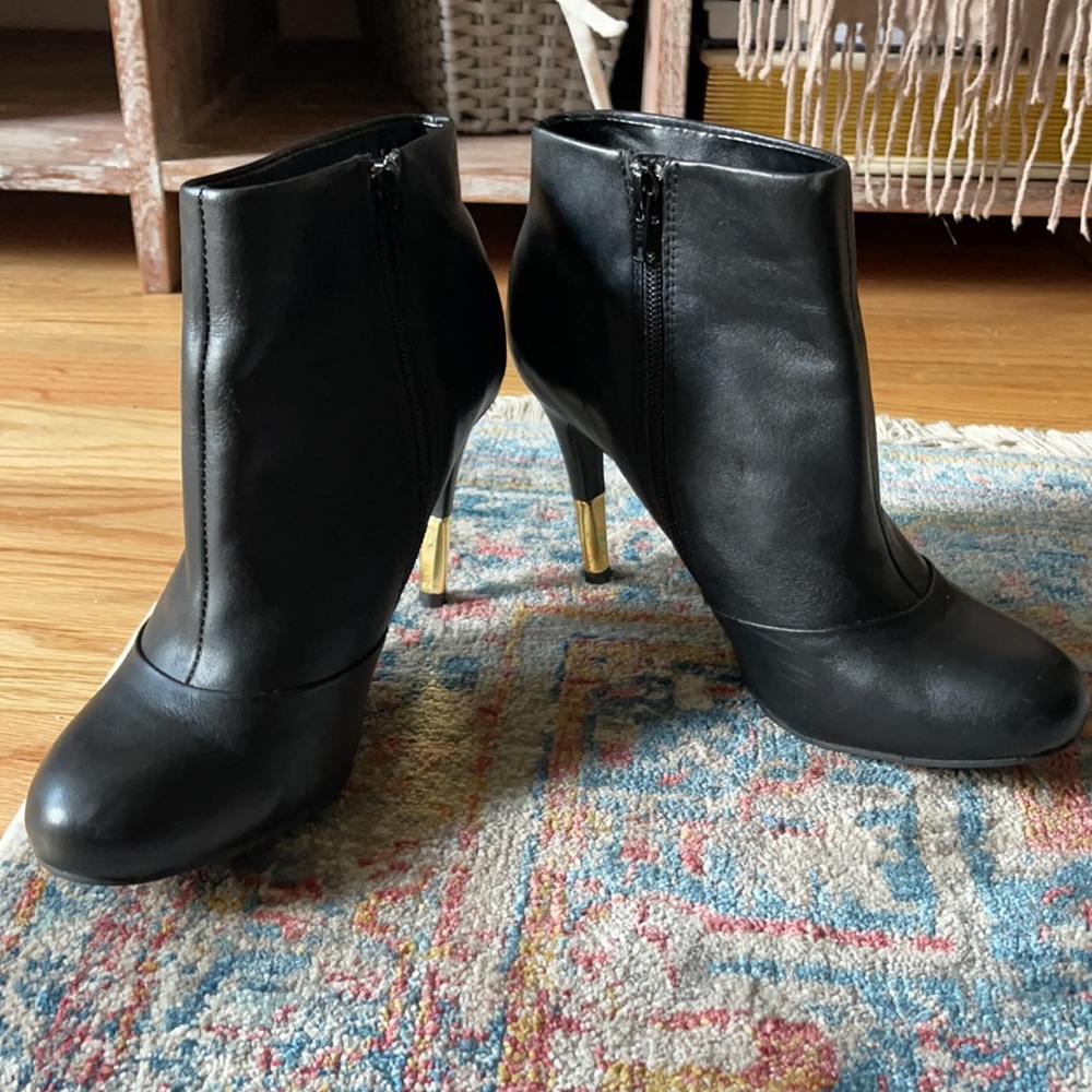 Black ankle boots